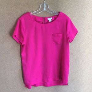 J.Crew, size S small, Hot Pink Blouse